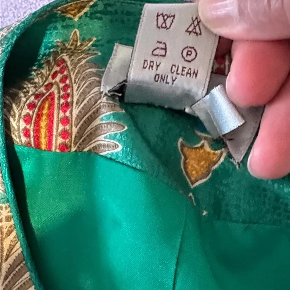 Adrianna Papell Green and Gold Jacket & Skirt Set - Picture 5 of 12